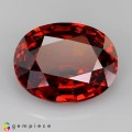 Natural Hessonite garnet 8.30 Carats Cinnamon Red Oval 14x11 mm Loose Gemstone - Image 1