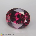 Natural Rhodolite garnet 6.41 Carats Pinkish Red Oval 12x9 mm Loose Gemstone - Image 2