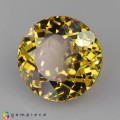 Natural Grossular garnet 3.44 Carats Vivid Yellow Round 9x9 mm Loose Gemstone - Image 3
