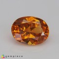 Natural Spessartite garnet 2.04 Carats Fiery Orange Oval 9x7 mm Loose Gemstone - Image 7