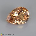 Natural Beryl 5.74 Carats Imperial Orange Pear 14x10 mm Loose Gemstone - Image 1