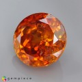 Natural Sphalerite 8.02 Carats Orange Red Round 11x7 mm Loose Gemstone - Image 3