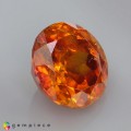 Natural Sphalerite 8.02 Carats Orange Red Round 11x7 mm Loose Gemstone - Image 5