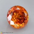 Natural Sphalerite 8.02 Carats Orange Red Round 11x7 mm Loose Gemstone - Image 6