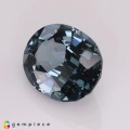 Natural Spinel 3.64 Carats Steel Blue Oval 11x8 mm Loose Gemstone - Image 3