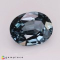 Natural Spinel 3.64 Carats Steel Blue Oval 11x8 mm Loose Gemstone - Image 2