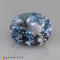 Natural Apatite 10.45 Carats Steel Blue Oval 14x11 mm Loose Gemstone - Image 1