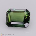 Natural Sapphire 3.01 Carats Green Emerald Cut 9x7 mm Loose Gemstone - Image 2
