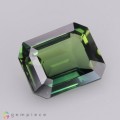 Natural Sapphire 3.01 Carats Green Emerald Cut 9x7 mm Loose Gemstone - Image 7