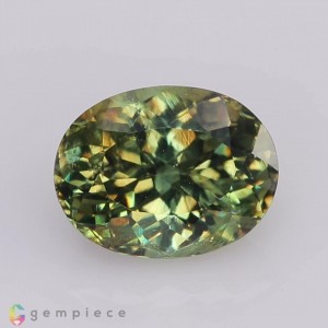 demantoid garnet  1.93cts - 8x6mm
