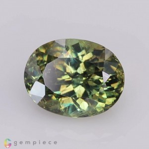 demantoid garnet  1.93cts - 8x6mm
