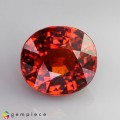 Natural Spessartite garnet 5.57 Carats Orange Red Oval Cushion 10x9 mm Loose Gemstone - Image 1