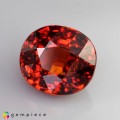Natural Spessartite garnet 5.57 Carats Orange Red Oval Cushion 10x9 mm Loose Gemstone - Image 2