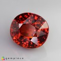 Natural Spessartite garnet 5.57 Carats Orange Red Oval Cushion 10x9 mm Loose Gemstone - Image 3