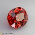 Natural Spessartite garnet 5.57 Carats Orange Red Oval Cushion 10x9 mm Loose Gemstone - Image 6