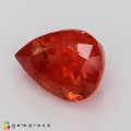 Natural Triplite 4.73 Carats Crimson Orange Pear 11x8 mm Loose Gemstone - Image 3