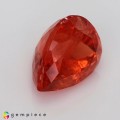 Natural Triplite 4.73 Carats Crimson Orange Pear 11x8 mm Loose Gemstone - Image 5
