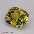 Natural Sphene 3.06 Carats Green Cushion 9x8 mm Loose Gemstone - Image 2