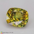Natural Sphene 3.06 Carats Green Cushion 9x8 mm Loose Gemstone - Image 1