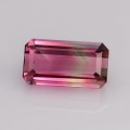 Natural Bi-color tourmaline 6.03 Carats Candy Pink to Champagne Emerald 13x7 mm Loose Gemstone - Image 2