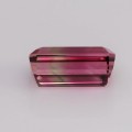 Natural Bi-color tourmaline 6.03 Carats Candy Pink to Champagne Emerald 13x7 mm Loose Gemstone - Image 3
