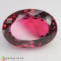 Natural Tourmaline 104.50 Carats Neon Purplish Pink Oval 34x17 mm Loose Gemstone - Image 1
