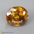 Natural Sphalerite 42.83 Carats Orange Yellow  Oval 21x18 mm Loose Gemstone - Image 7