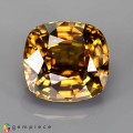 Natural Zircon 13.69 Carats Honey Yellow Antique Cushion 13x12 mm Loose Gemstone - Image 1