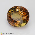 Natural Chrysoberyl 20.94 Carats Honey Brown Yellow Oval 16x15 mm Loose Gemstone - Image 3