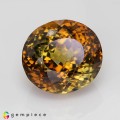 Natural Chrysoberyl 20.94 Carats Honey Brown Yellow Oval 16x15 mm Loose Gemstone - Image 6
