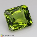 Natural Peridot 5.54 Carats Green Emerald Cut 11x10 mm Loose Gemstone - Image 6