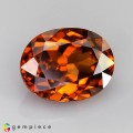 Natural Zircon 5.77 Carats Imperial Orange Oval 11x9 mm Loose Gemstone - Image 1