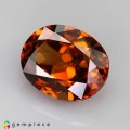 Natural Zircon 5.77 Carats Imperial Orange Oval 11x9 mm Loose Gemstone - Image 2