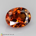 Natural Zircon 5.77 Carats Imperial Orange Oval 11x9 mm Loose Gemstone - Image 5