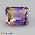 Natural Ametrine 29.99 Carats Purple To Golden Yellow Emerald Cut 21x17 mm Loose Gemstone - Image 1