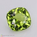 Natural Peridot 4.34 Carats Meadow Green Antique Cushion 10x10 mm Loose Gemstone - Image 6