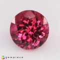 Natural Rubellite 4.64 Carats Purplish Pink Round 10x8 mm Loose Gemstone - Image 3