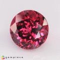 Natural Rubellite 4.64 Carats Purplish Pink Round 10x8 mm Loose Gemstone - Image 2