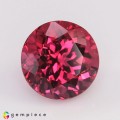 Natural Rubellite 4.64 Carats Purplish Pink Round 10x8 mm Loose Gemstone - Image 1