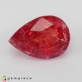 Natural Pezzottaite 7.82 Carats Crimson Pink Pear 16x11 mm Loose Gemstone - Image 1