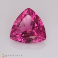 Natural Rubellite 4.19 Carats Neon Purplish Pink Trilliant  12x6 mm Loose Gemstone - Image 2