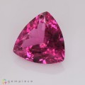 Natural Rubellite 4.19 Carats Neon Purplish Pink Trilliant  12x6 mm Loose Gemstone - Image 3