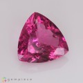 Natural Rubellite 4.19 Carats Neon Purplish Pink Trilliant  12x6 mm Loose Gemstone - Image 6