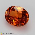 Natural Spessartite garnet 2.13 Carats Mandarin Orange Oval 8x6 mm Loose Gemstone - Image 2
