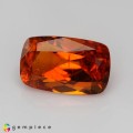 Natural Clinohumite 4.01 Carats Vivid Orange Cushion 12x8 mm Loose Gemstone - Image 2