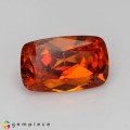 Natural Clinohumite 4.01 Carats Vivid Orange Cushion 12x8 mm Loose Gemstone - Image 1