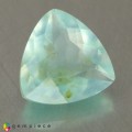 Natural Peru opal 1.70 Carats Sky Blue Trilliant  9x9 mm Loose Gemstone - Image 5