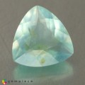Natural Peru opal 1.70 Carats Sky Blue Trilliant  9x9 mm Loose Gemstone - Image 1