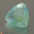 Natural Peru opal 1.70 Carats Sky Blue Trilliant  9x9 mm Loose Gemstone - Image 2