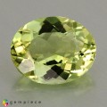 Natural Amblygonite 1.84 Carats Yellowish Green Oval 9x7 mm Loose Gemstone - Image 1